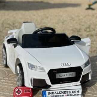 VENTA AUDI TTRS 12V INFANTIL, BLANCO, ASIENTO Y RUEDAS DE PLÁSTICO - ATAUDITTRSWHITE